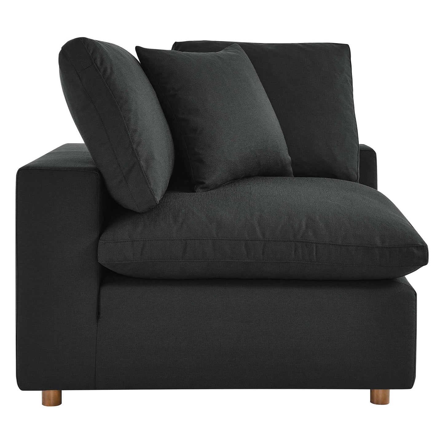 Chaise d'angle rembourrée en duvet Commix par Modway