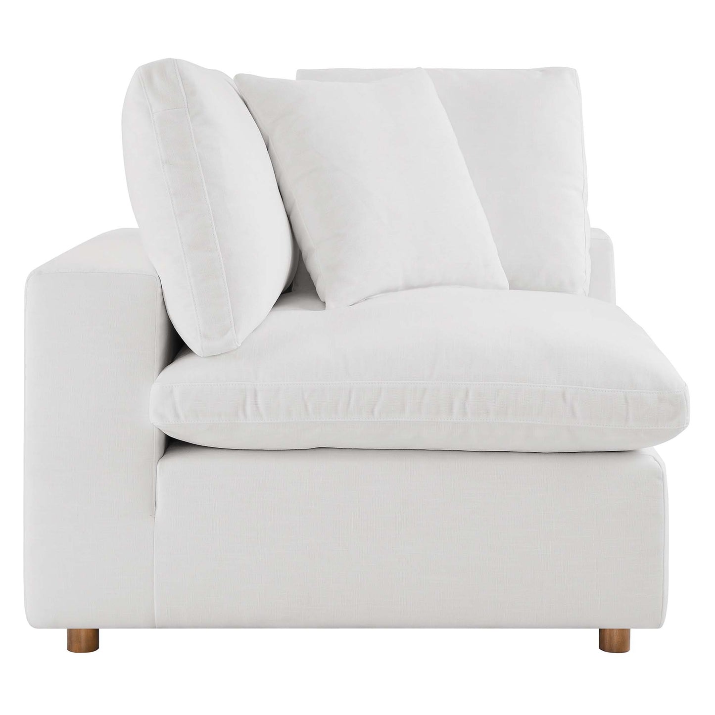 Chaise d'angle rembourrée en duvet Commix par Modway