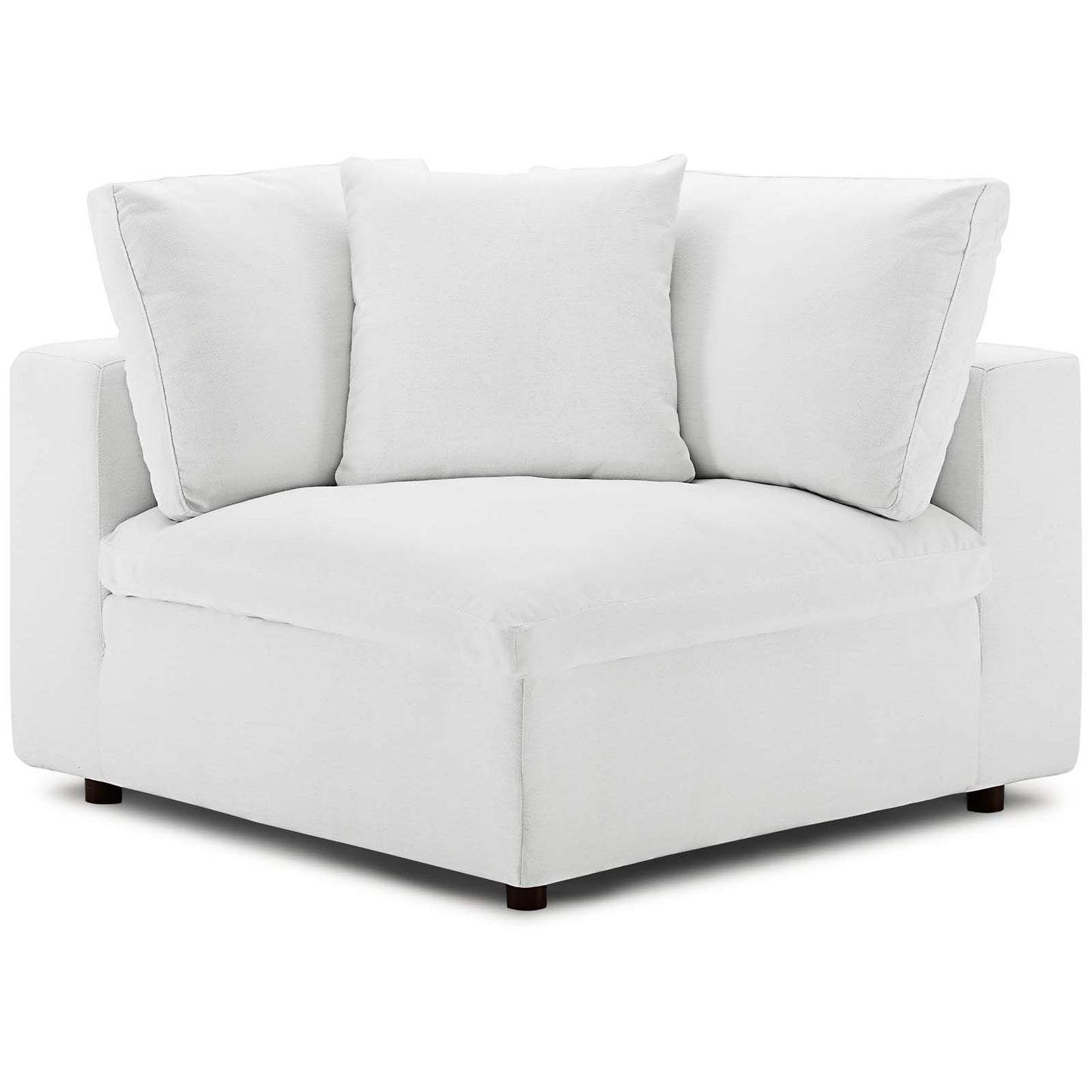 Chaise d'angle rembourrée en duvet Commix par Modway