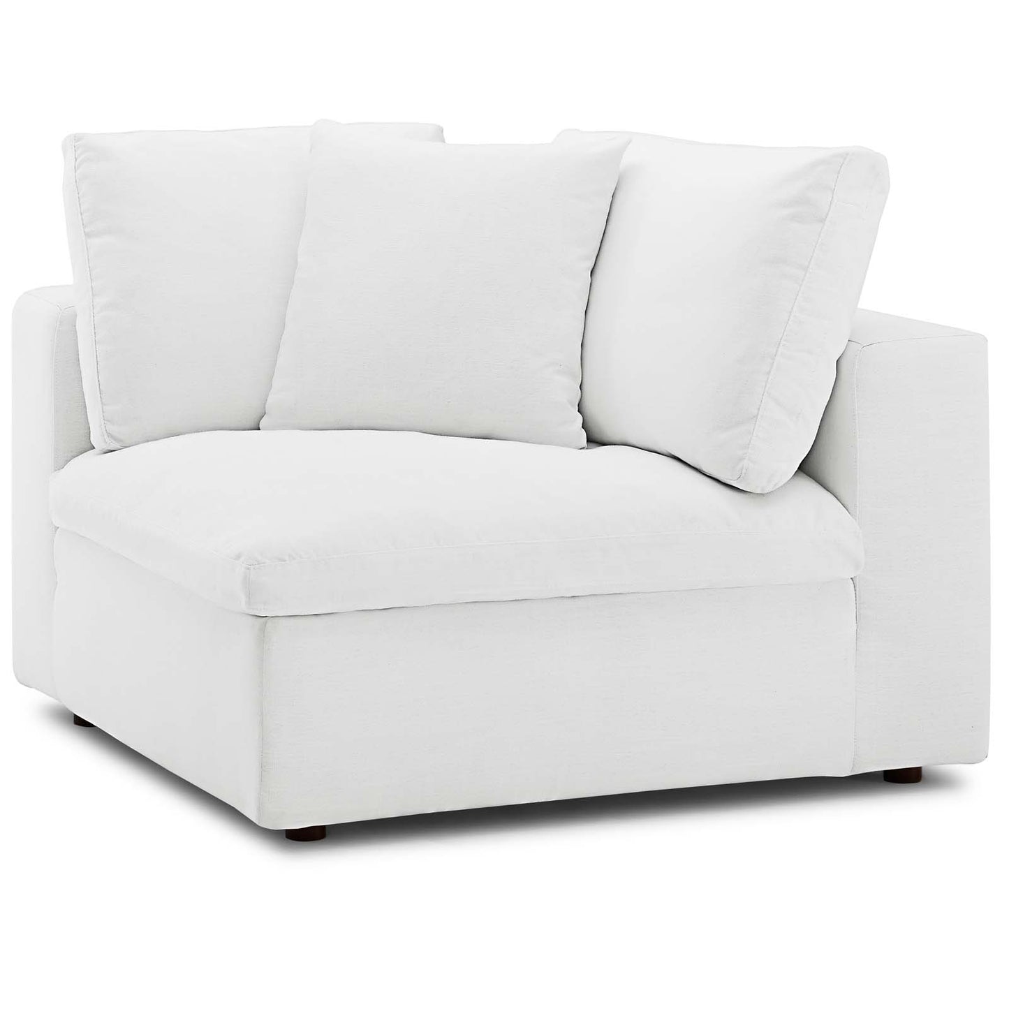 Chaise d'angle rembourrée en duvet Commix par Modway