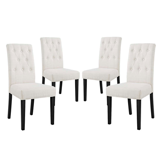 Confer Fabric Dining Side Chair Set of 4