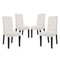 Confer Fabric Dining Side Chair Set of 4