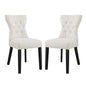 Silhouette Upholstered Fabric Dining Side Chairs Set of 2