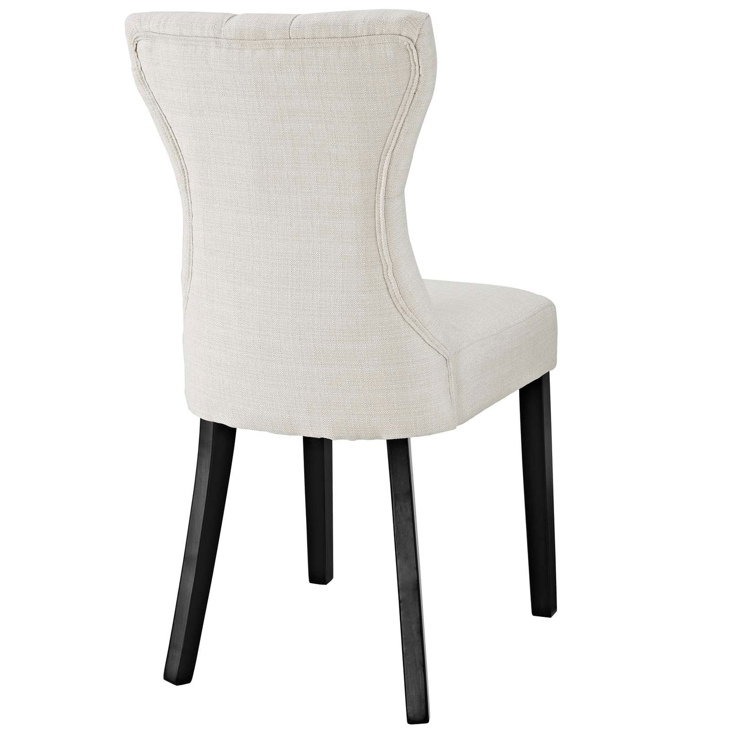 Silhouette Upholstered Fabric Dining Side Chairs Set of 2