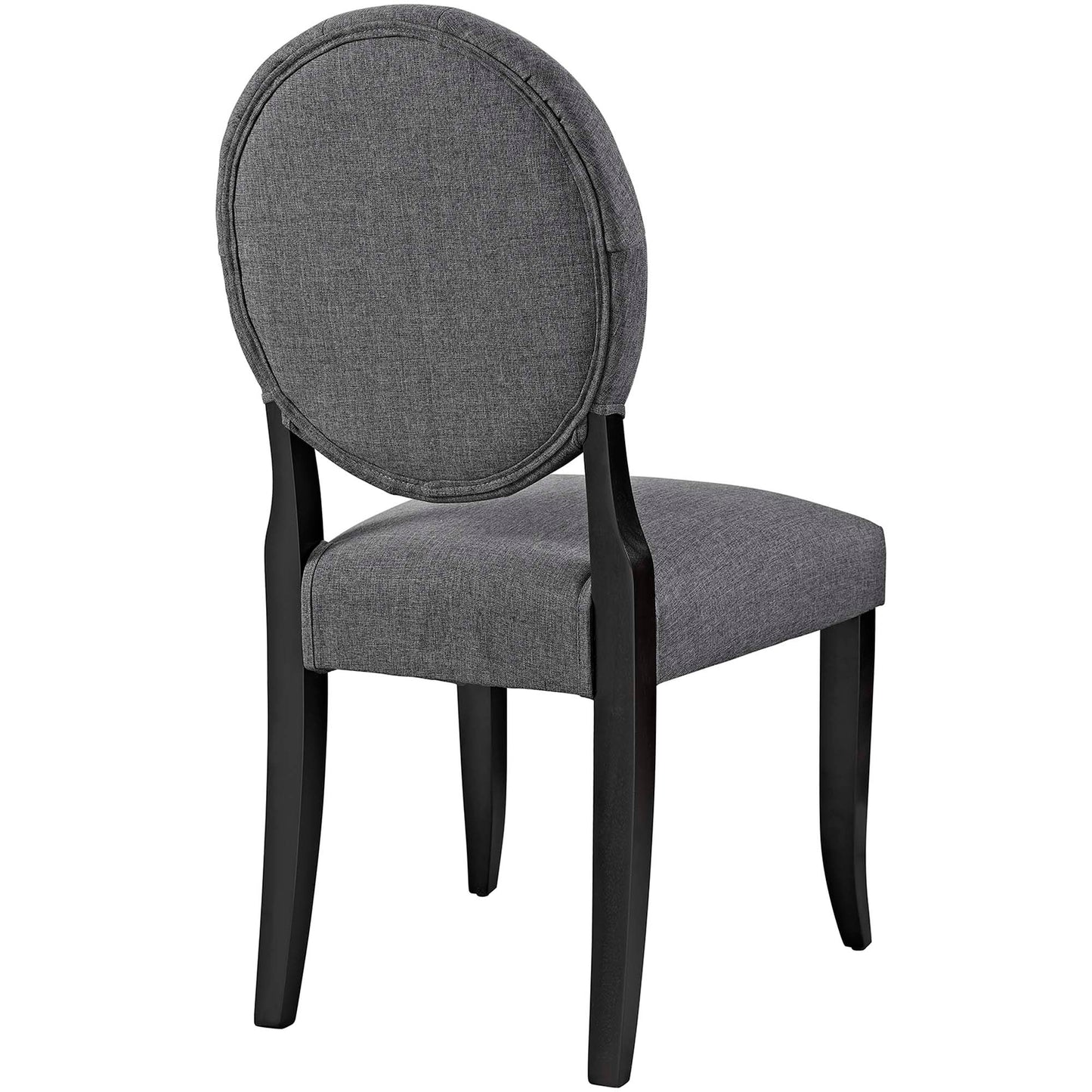 Button Upholstered Fabric Dining Side Chair Set of 2