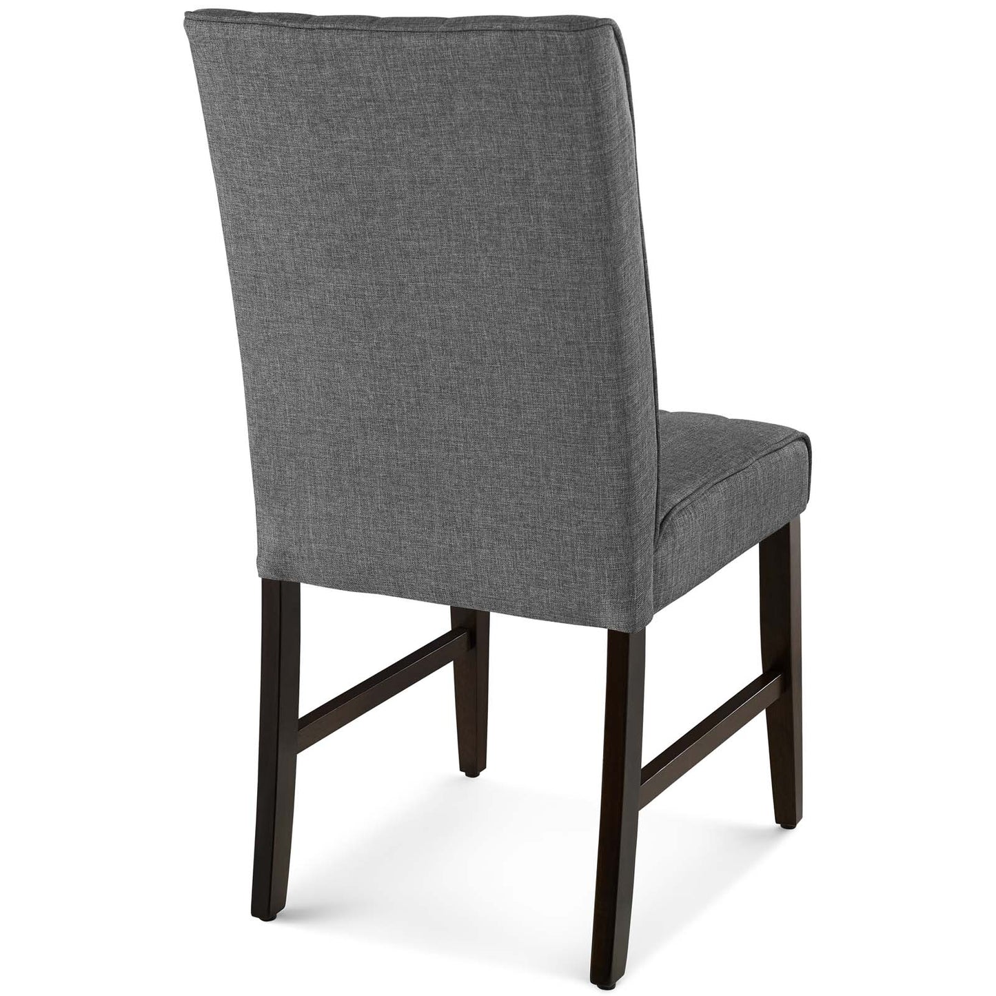 Motivate Channel Tufted Upholstered Fabric Dining Chair Set of 2