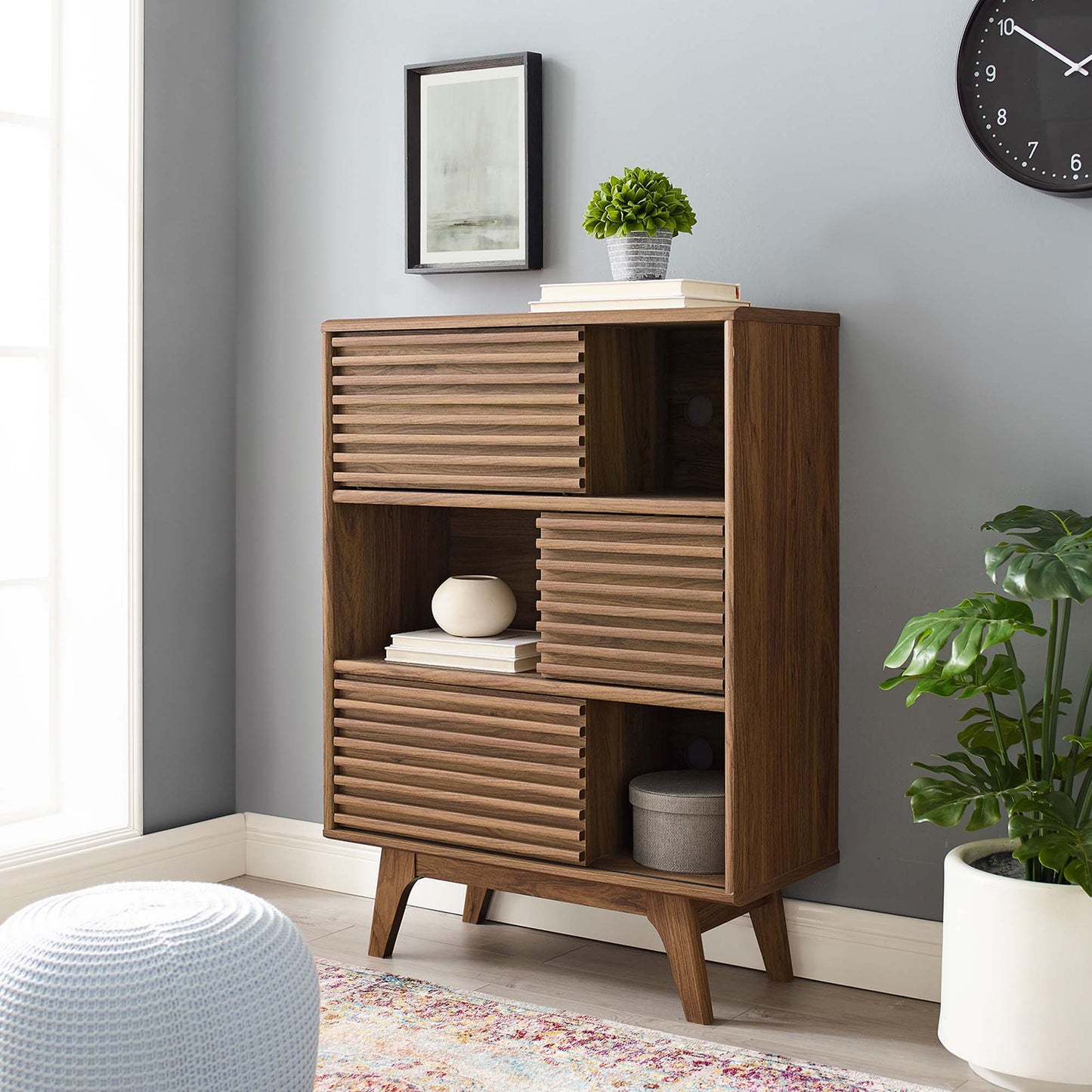 Render Three-Tier Display Storage Cabinet Stand