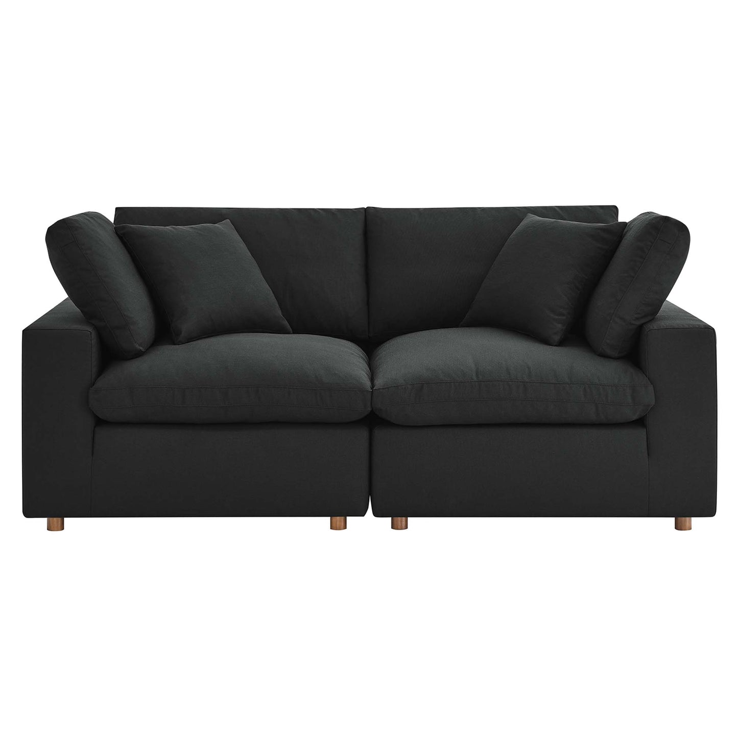 Commix 2 Piece Down Filled Overstuffed Sectional Sofa Set