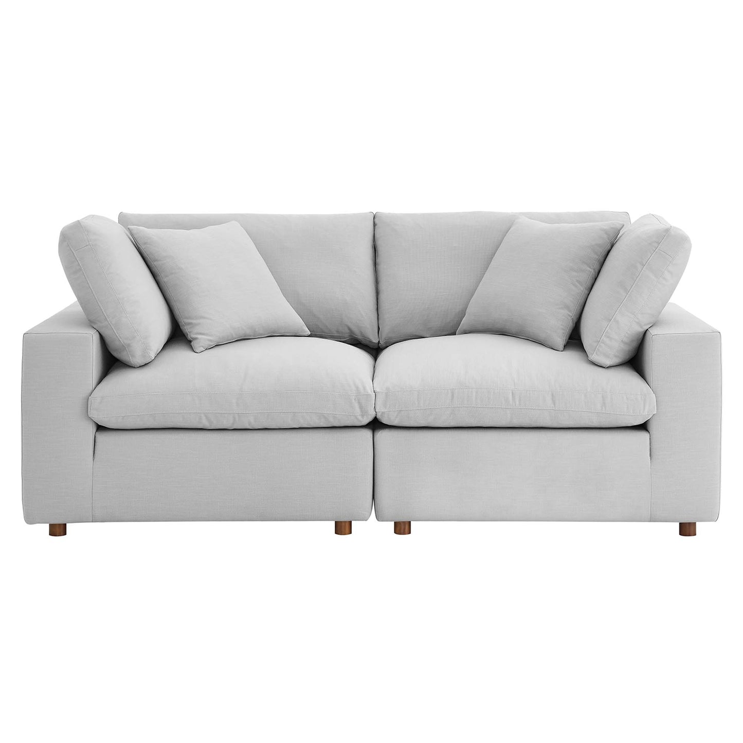 Commix 2 Piece Down Filled Overstuffed Sectional Sofa Set