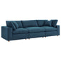 Commix 3 Piece Down Filled Overstuffed Sectional Sofa Set