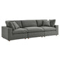 Commix 3 Piece Down Filled Overstuffed Sectional Sofa Set