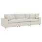 Commix 3 Piece Down Filled Overstuffed Sectional Sofa Set