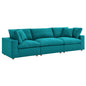 Commix 3 Piece Down Filled Overstuffed Sectional Sofa Set