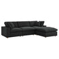 Commix 4 Piece Down Filled Overstuffed Sectional Sofa Set