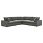 Commix 5 Piece Down Filled Overstuffed Sectional Sofa