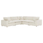 Commix 5 Piece Down Filled Overstuffed Sectional Sofa