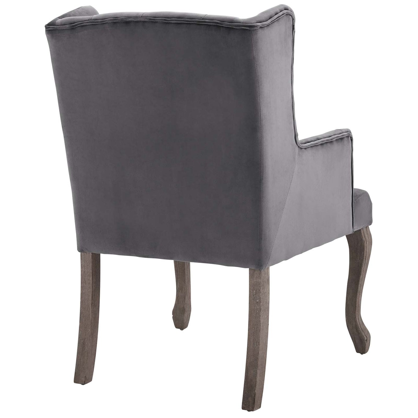 Fauteuil de salle à manger vintage en velours Realm French par Modway