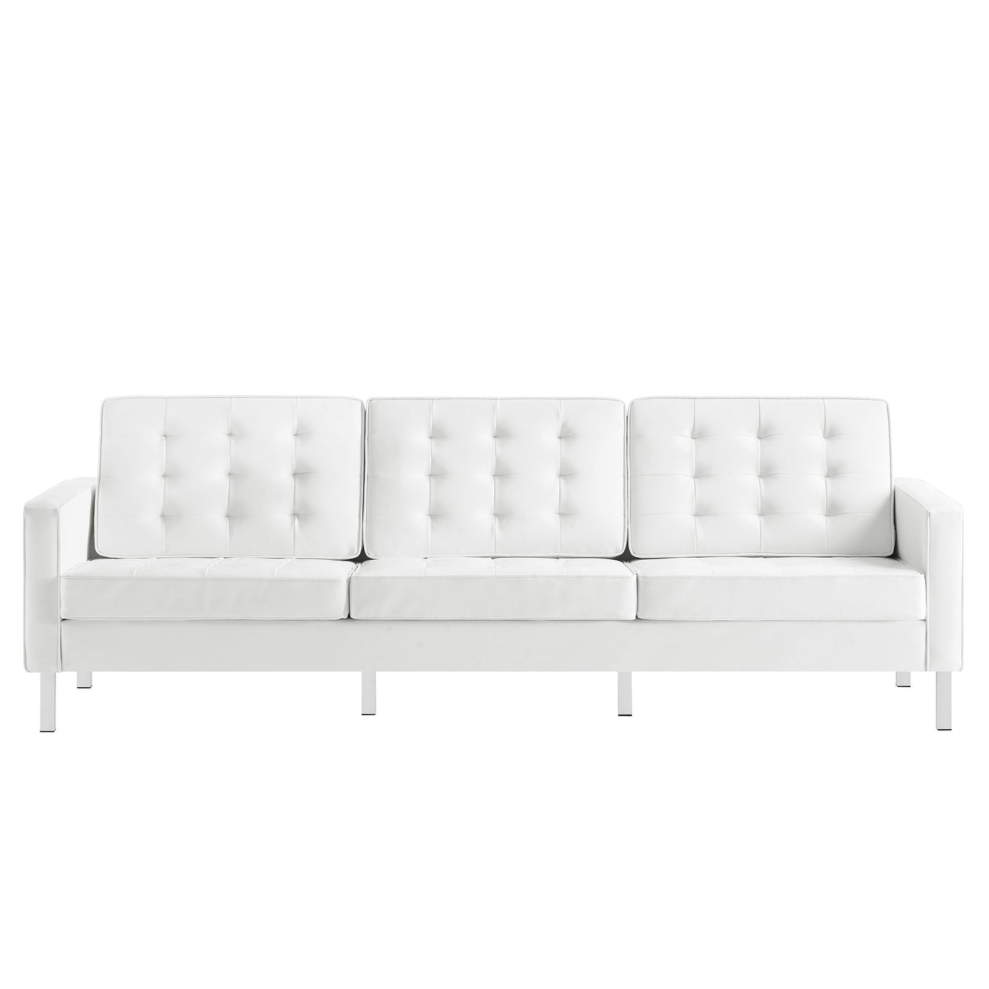 Loft 2-Piece Tufted Vegan Leather Furniture Set