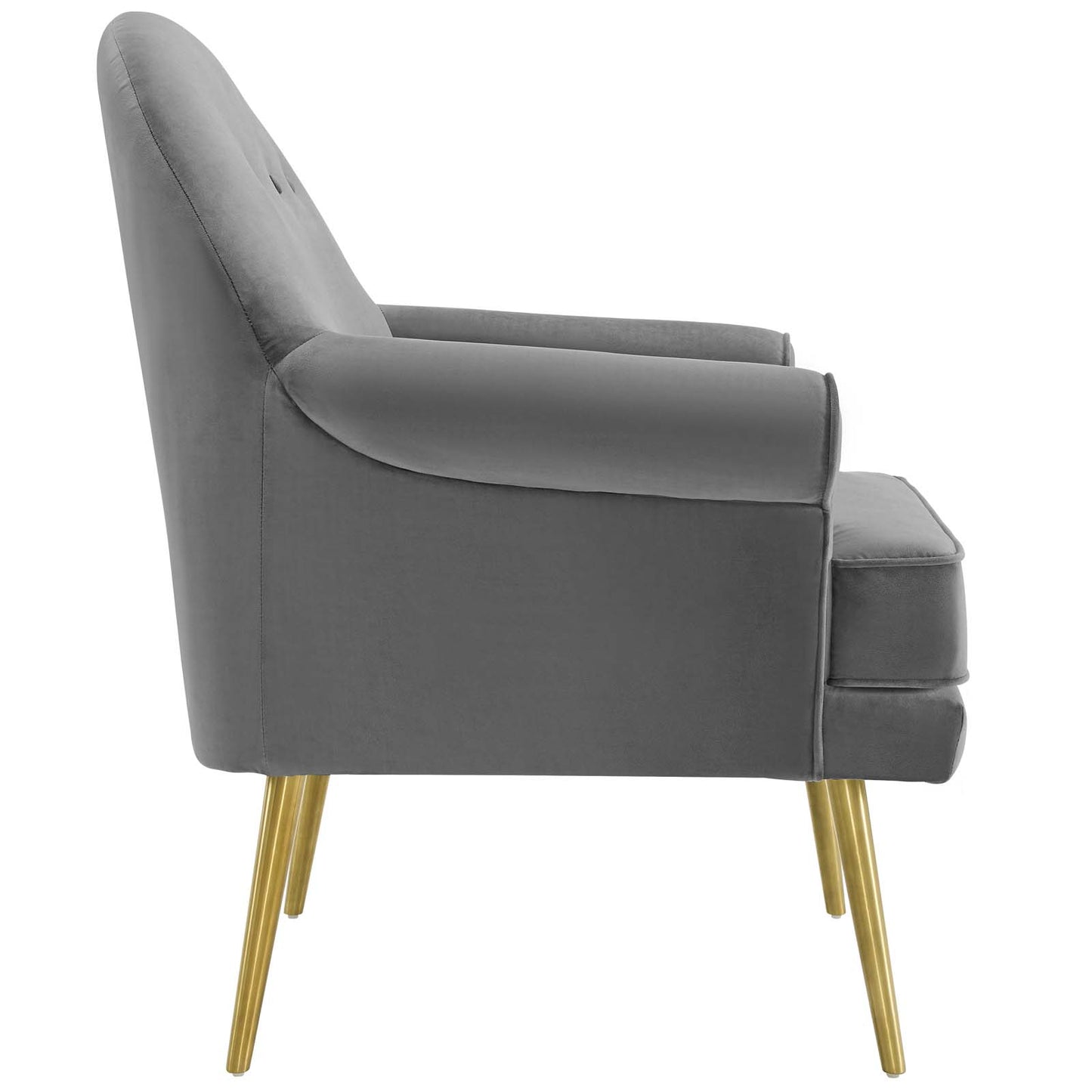 Fauteuil en velours capitonné Revive Performance par Modway