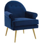 Fauteuil en velours capitonné Revive Performance par Modway