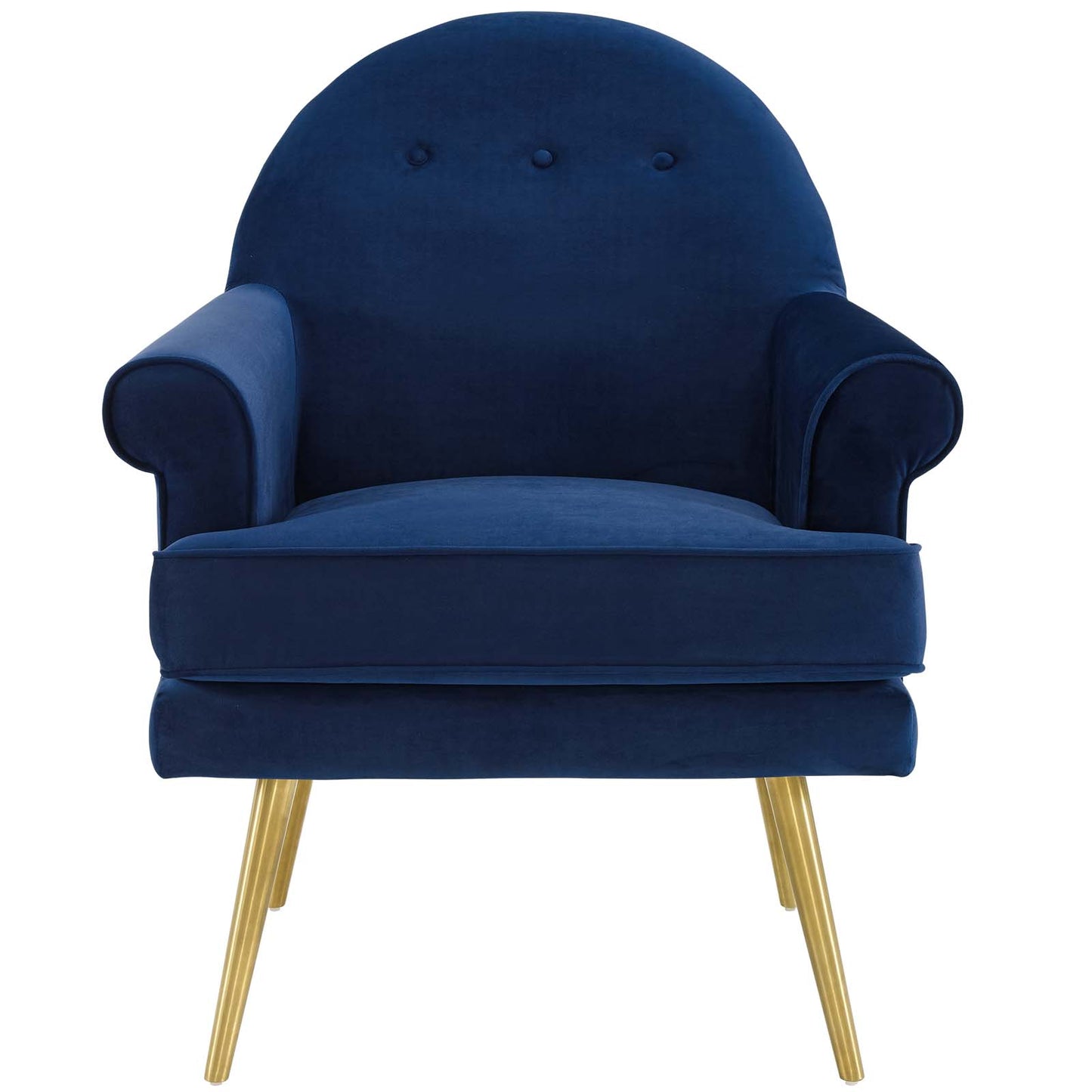 Fauteuil en velours capitonné Revive Performance par Modway