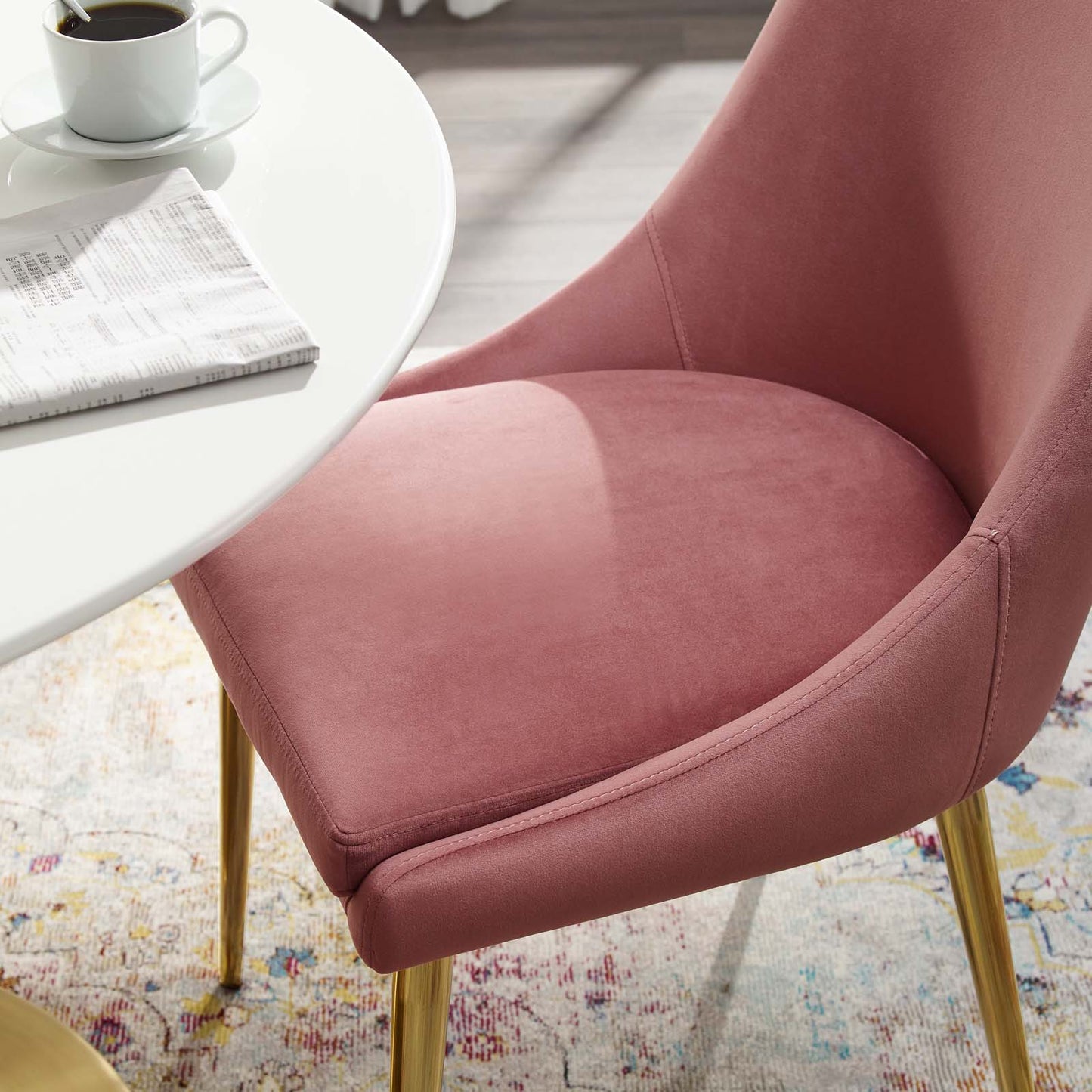 Viscount Modern Accent Performance Velvet Dining Chair