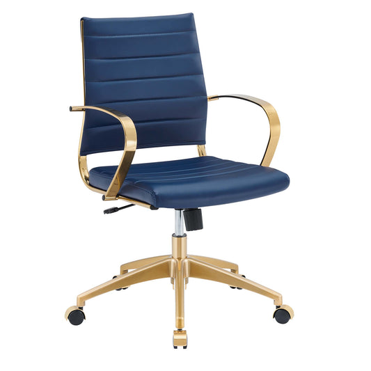 Jive Gold Stainless Steel Midback Office Chair