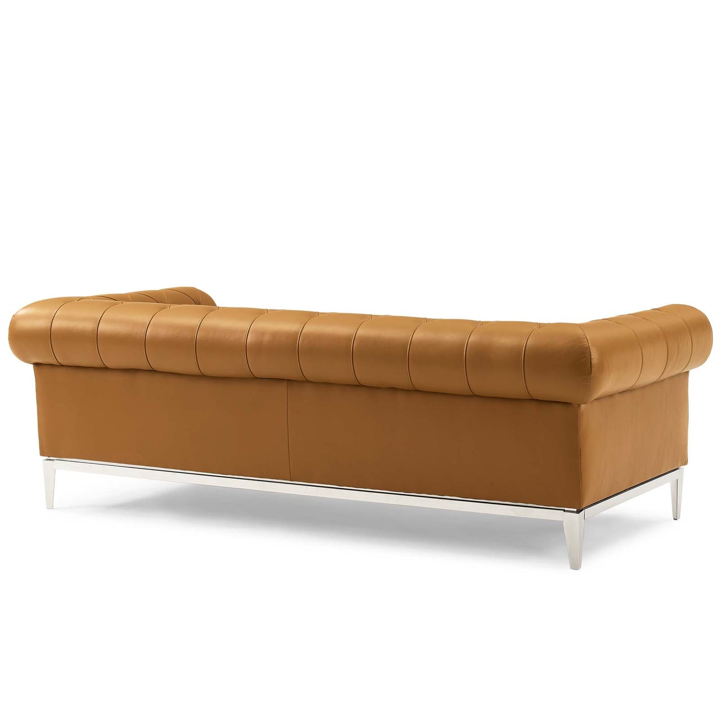 Canapé Chesterfield capitonné en cuir avec boutons Idyll par Modway