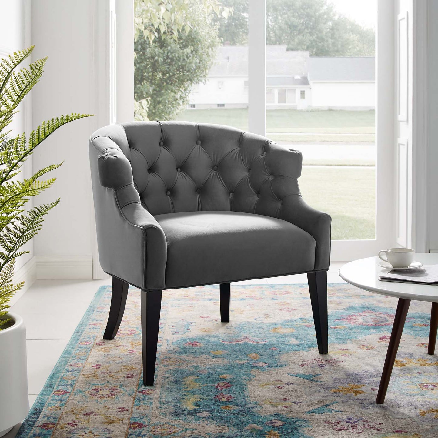 Precept Accent Performance Velvet Armchair