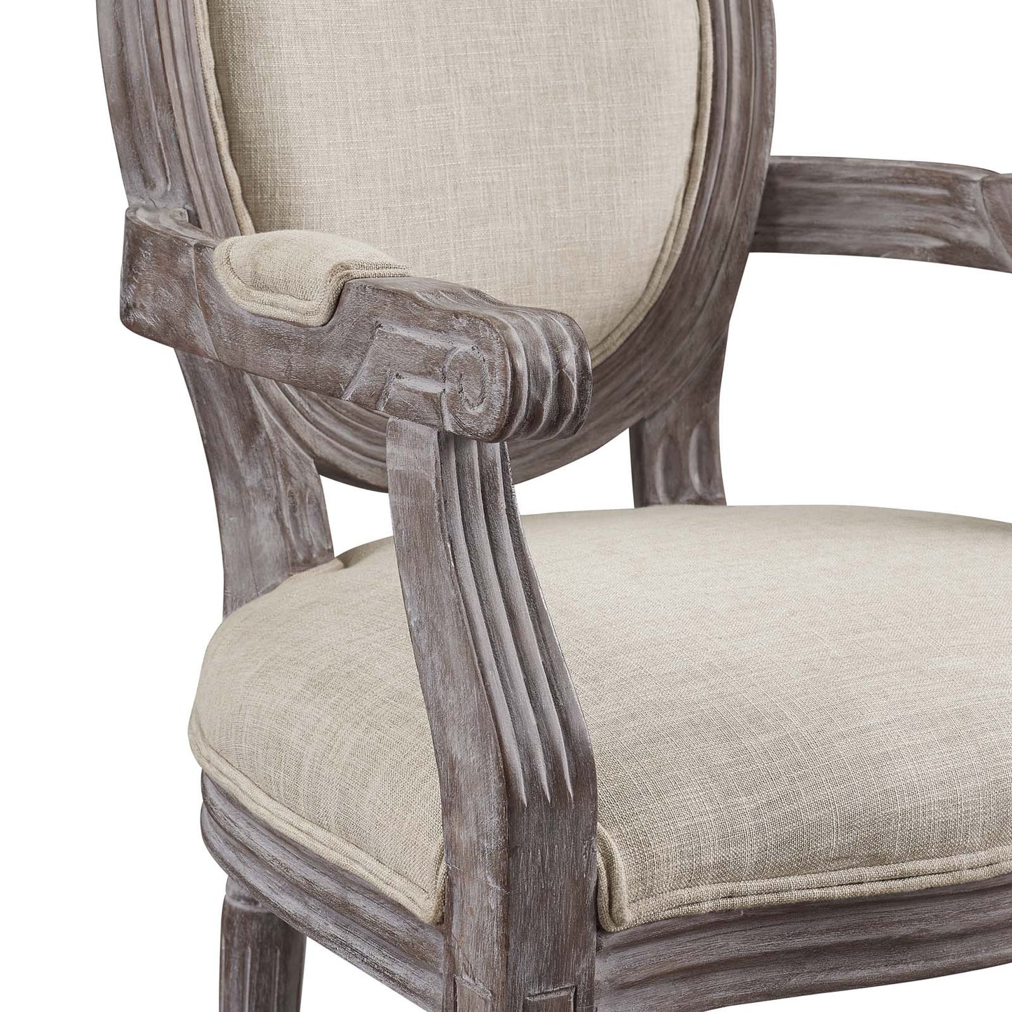 Emanate Upholstered Fabric Dining Armchair Set of 2