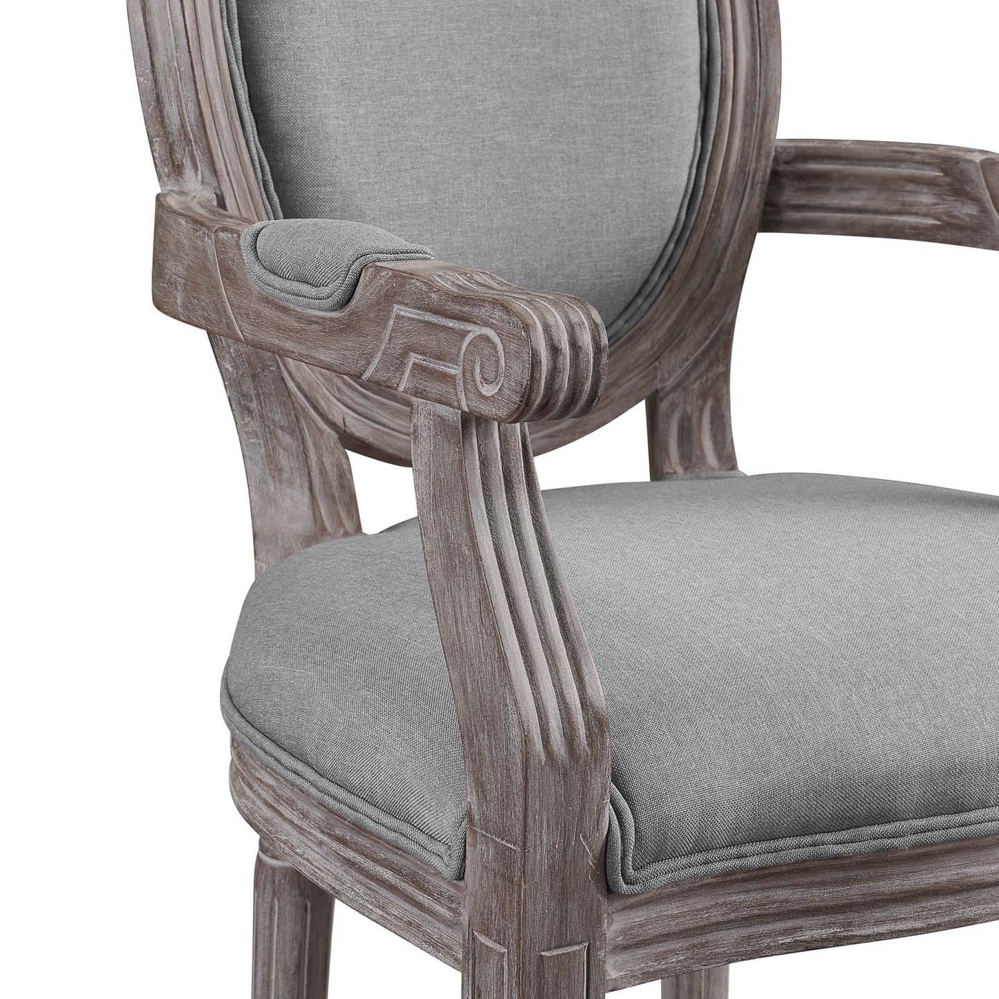 Emanate Upholstered Fabric Dining Armchair Set of 4