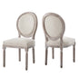 Emanate Upholstered Fabric Dining Side Chair Set of 2