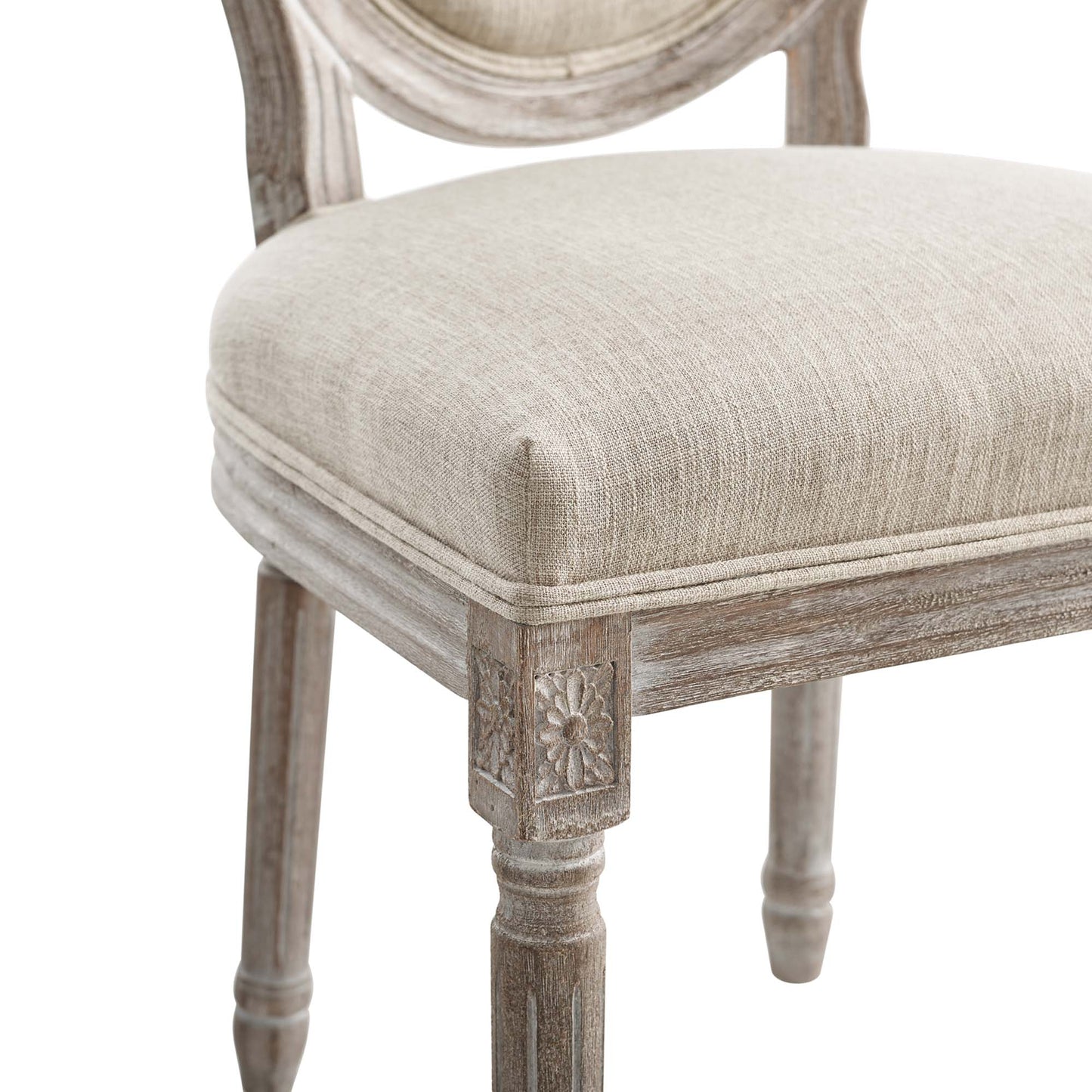 Emanate Upholstered Fabric Dining Side Chair Set of 2