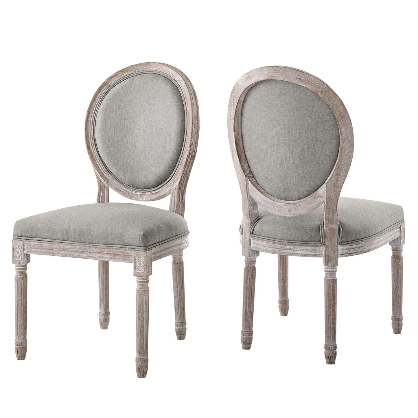 Emanate Upholstered Fabric Dining Side Chair Set of 2