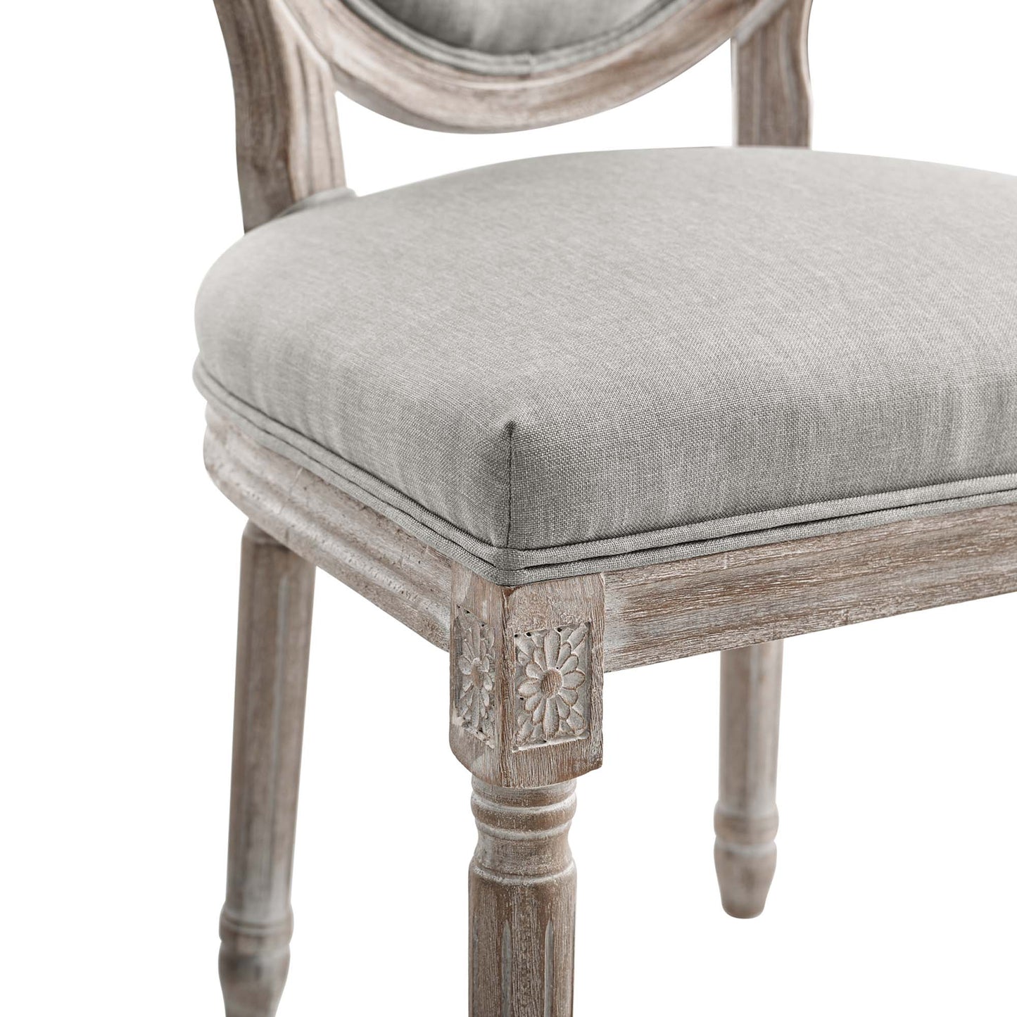 Emanate Upholstered Fabric Dining Side Chair Set of 2