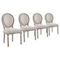 Emanate Upholstered Fabric Dining Side Chair Set of 4