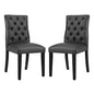 Duchess Vinyl Dining Chair Set of 2