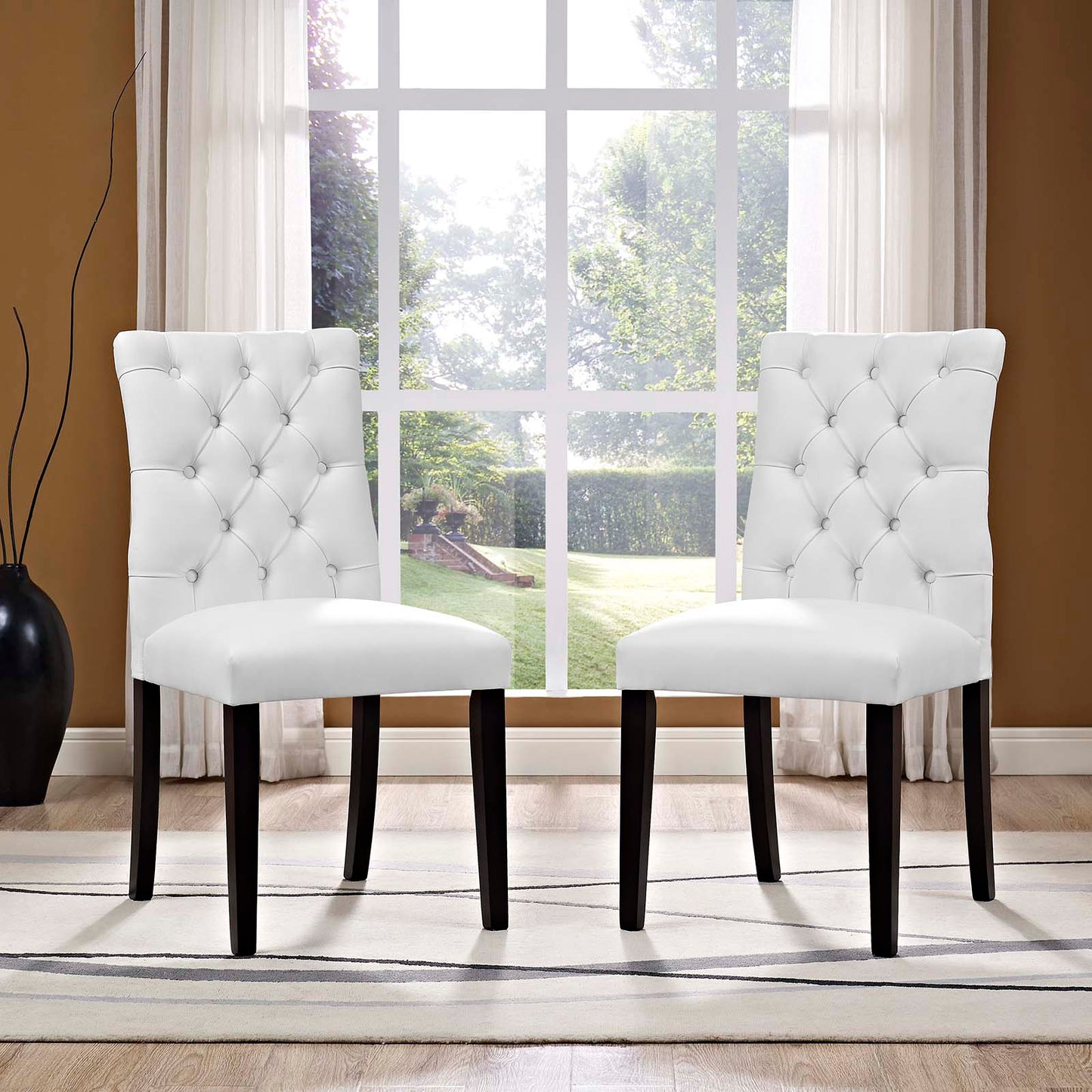 Duchess Vinyl Dining Chair Set of 2