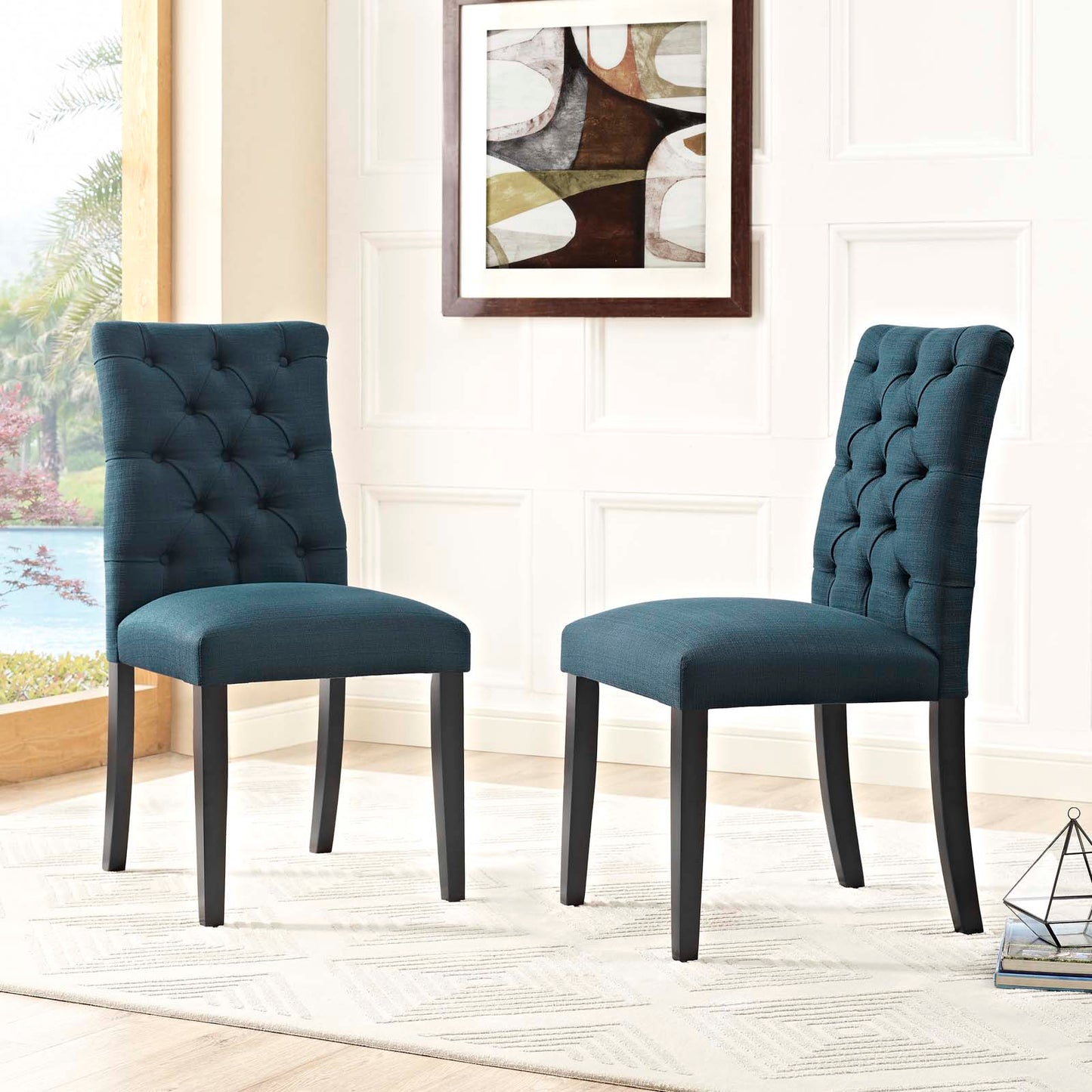 Duchess Fabric Dining Chair Set of 2