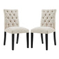 Duchess Fabric Dining Chair Set of 2