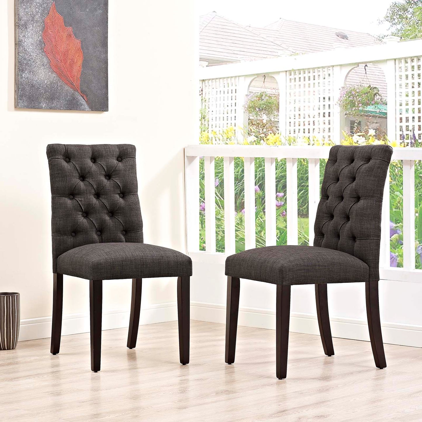 Duchess Fabric Dining Chair Set of 2