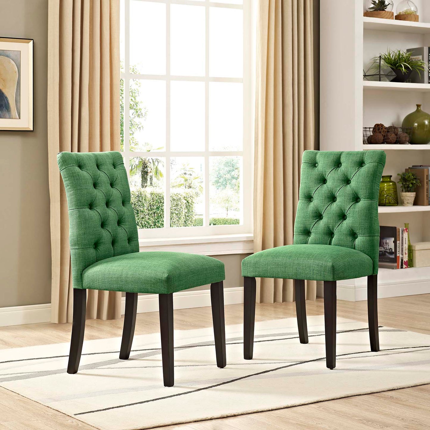 Duchess Fabric Dining Chair Set of 2