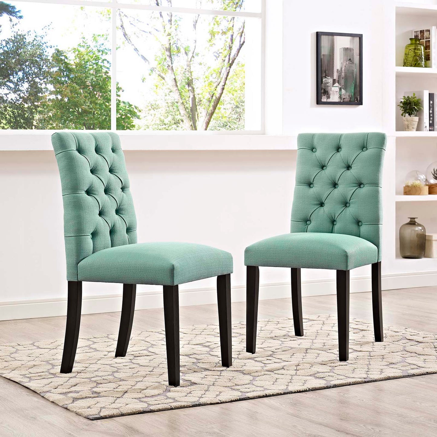 Duchess Fabric Dining Chair Set of 2