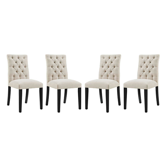 Duchess Fabric Dining Chair Set of 4