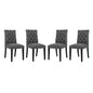 Duchess Fabric Dining Chair Set of 4