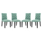 Duchess Fabric Dining Chair Set of 4