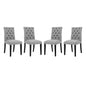 Duchess Fabric Dining Chair Set of 4