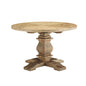 Column 47" Round Pine Wood Dining Table