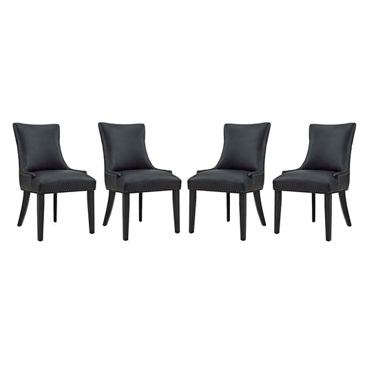 Marquis Faux Leather Dining Chair Set of 4