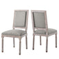 Court Upholstered Fabric Dining Side Chair Set of 2